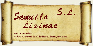 Samuilo Lisinac vizit kartica